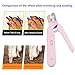 2 In 1 Pet Nail Clipper and Grinder, Professional Electric Rechargeable Nail Fast Trimmer, Painless, Claw Care Grooming, Smoothing, Silent-Shockproof, For Small, Large Dogs & Cats, upgraded (Pink)