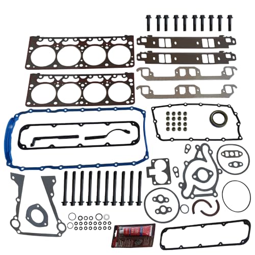 Image of Partsflow Full Gasket Set Bolts Compatible With 1998-2003 Dodge B2500 Ram Dakota 98 JEEP 5.9L OHV