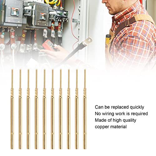 Image of Spring Test Probes, 100Pcs P100 High Accuracy Round Pogo Pins for PCB Board Testing Contact