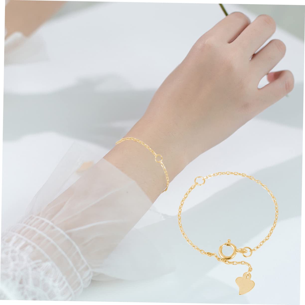 EXCEART 9 Piezas Pulsera Collar Extensor Cola Cadena Extensor De Cadena para Collar Extensor De Collar De Gargantilla Cadenas para Hacer Joyas Bricolaje 18k Collar Dorado Plata Encanto