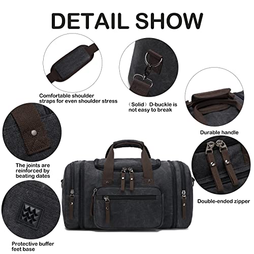 Duffle Bag for Travel SunBorls Expandable 24.8in Overnight Weekend Bag Holds 50L of Everyday Personal Items Carry on3