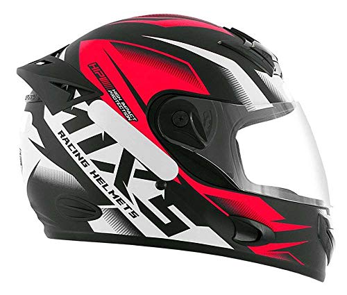 Capacete Moto MX2 Storm Preto com vermelho Brilhante 58