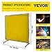 Vevor Welding Screen with Frame 6' x 6', Welding Curtain with 4 Wheels, Welding Protection Screen Yellow Flame-Resistant Vinyl, Portable Light-Proof Professional : Tools & Home Improvement