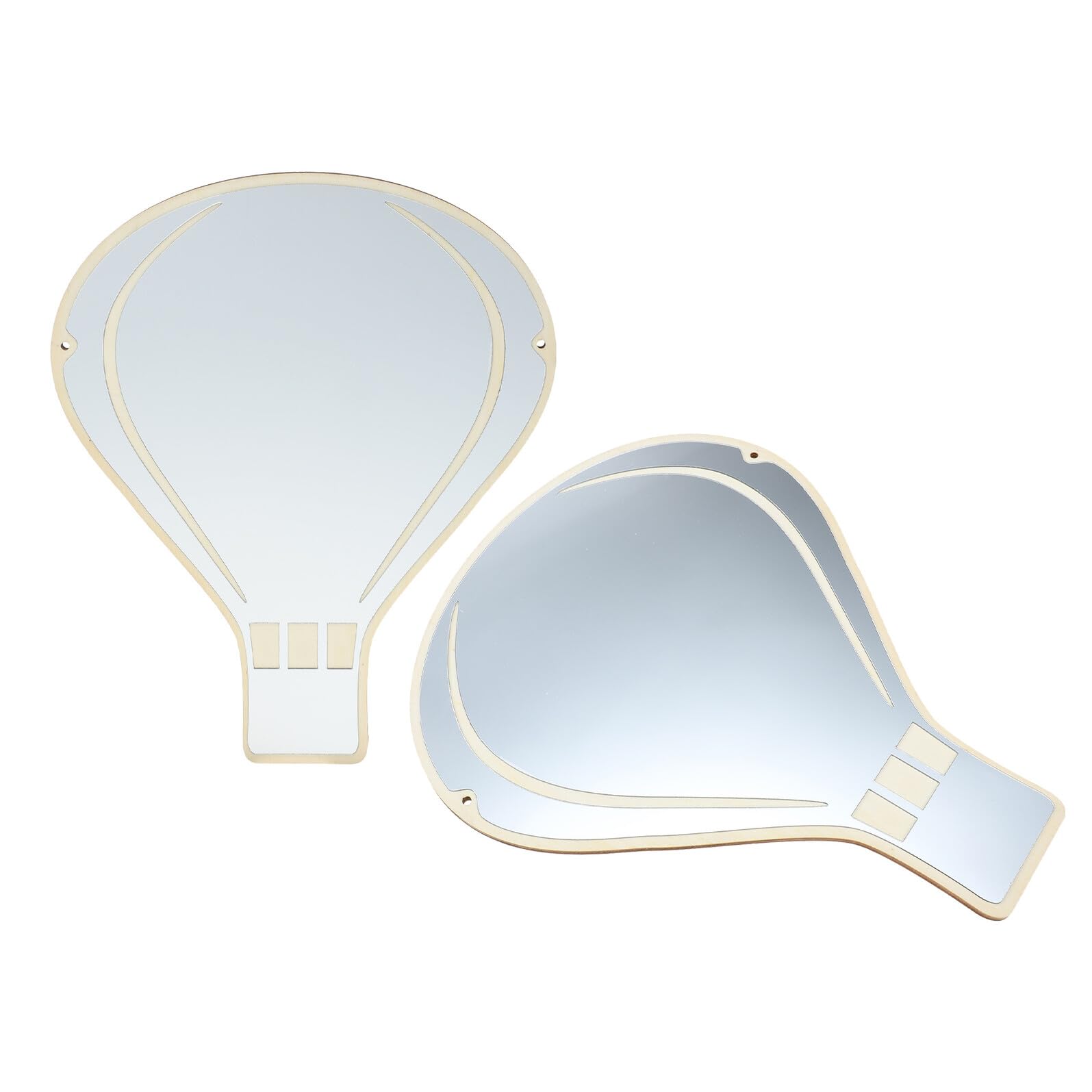 Miroir acrylique montgolfière incassable BESTYASH lot de 2 miroirs bois chambre enfant sûre