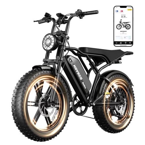 HOVSCO 1500W Electric Fat Tire Bike 28MPH 48V 15AH