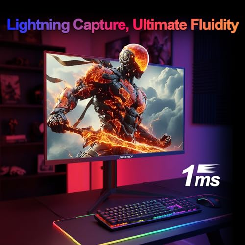 Image of 27 Inch Gaming Monitor, Dual Mode, 4K UHD(3840X2160) 160Hz & FHD 320Hz, Fast IPS,1ms, Adaptive Sync, HDR Supports, HDMI 2.1 & DP 1.4, Height Adjustment PC Monitor, VESA Mount (GT27 Twin)