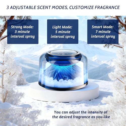 Image of Smart Car Air Freshener, Car Air Freshener Diffuser with Starry Sky Projection Auto On /Off Intelligent, 3 Adjustable Mist Modes Rechargeable Aromatizante para Carro - Car Diffuser