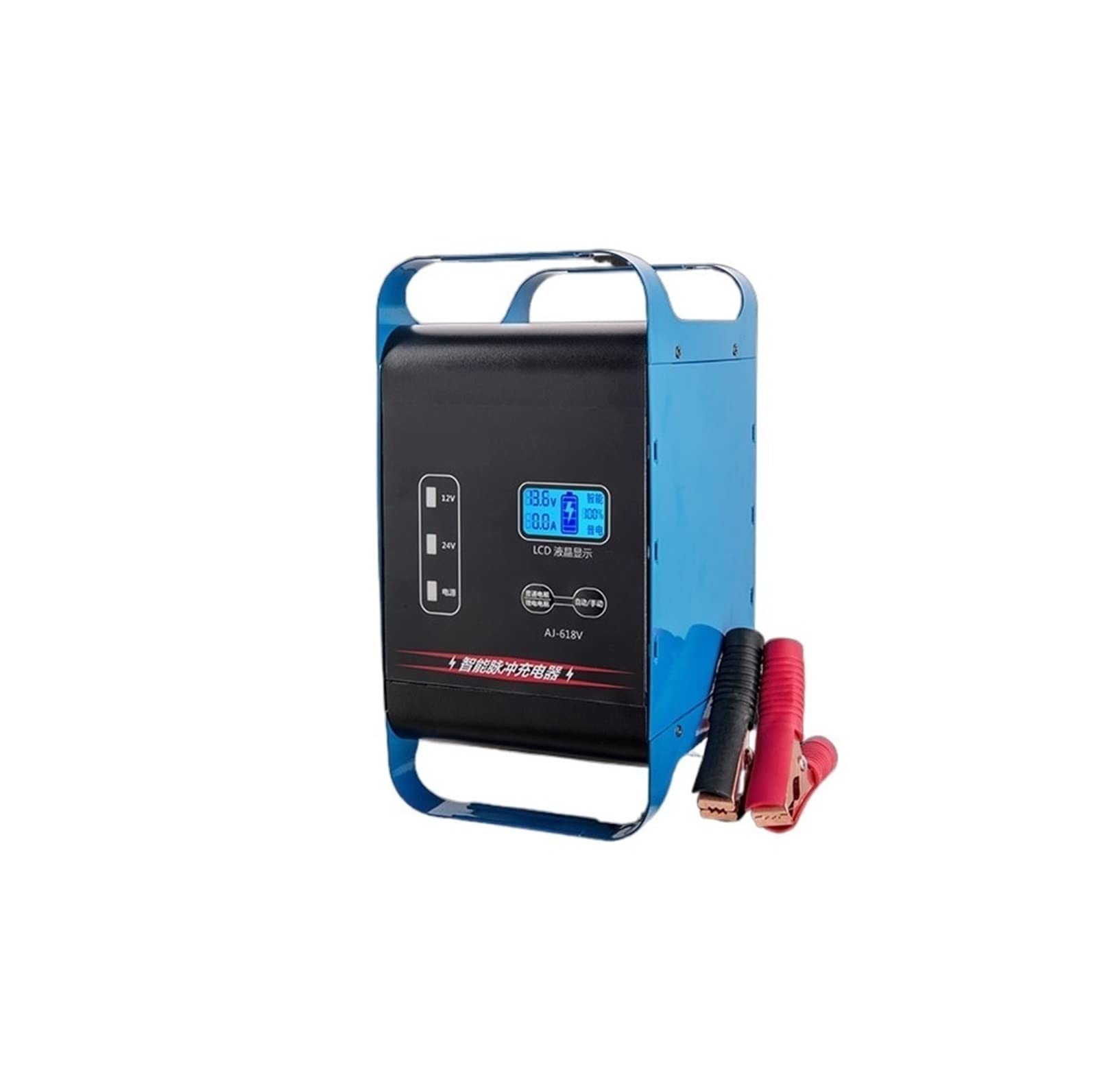 Chargeur de Batterie, Chargeur de batterie de voiture 400W 12V 30A Charge rapide 24V impulsion intelligente chargeur de voiture de grande puissance for SUV camion bateau universel