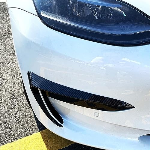 Parrilla de lámpara antiniebla para Tesla Model 3 2017-2022 en color negro brillante 4
