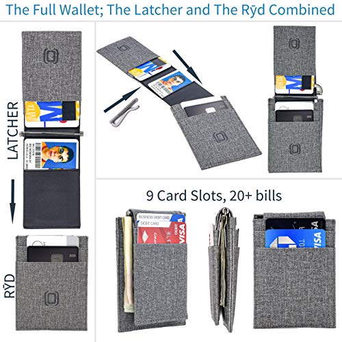Dockem The Latcher and The Rȳd: The Modular Minimalist Capable Wallet(s) - (Synthetic Canvas Leather)4