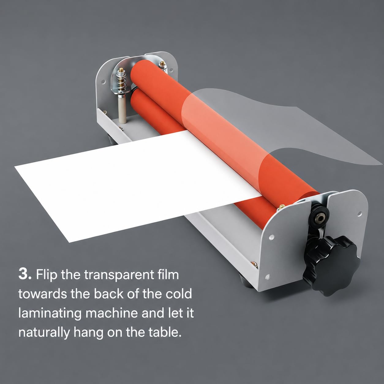12 Zoll A4 Manueller Kaltlaminator Handkurbelmaschine