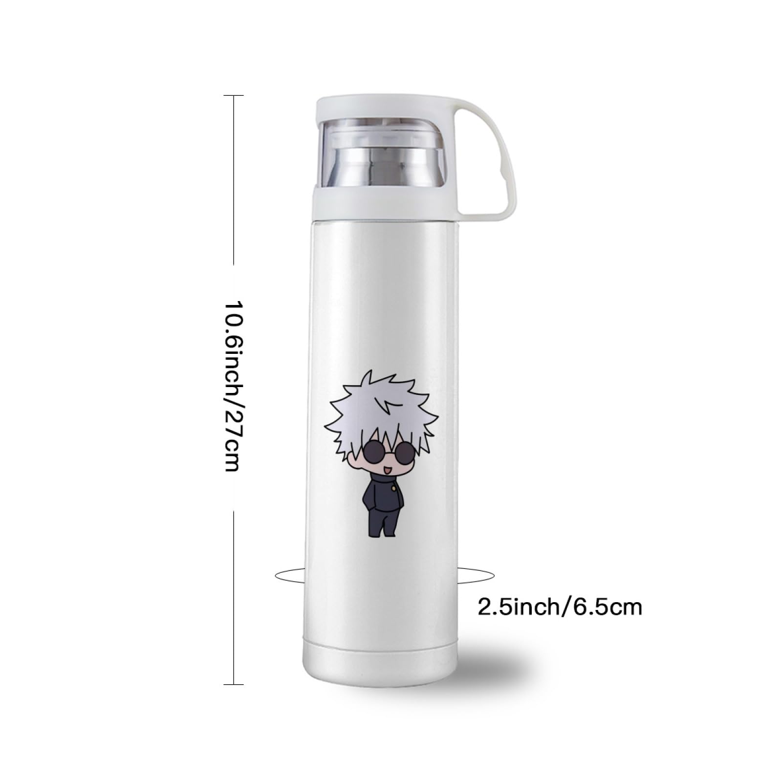 Amazon｜魔法瓶 呪術廻戦 五条悟 水筒 500ml タンブラー ステンレス