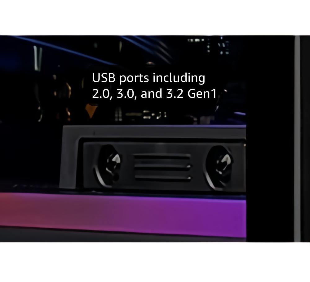 Skytech Gaming Chronos Mini Gaming Computer PC Desktop - Intel Core-i3 10100F 3.6GHz, GTX 1650 4G, 500GB SSD, 8G 3000, RGB Fans, AC WiFi, Windows 10 Home 64-bit,Black