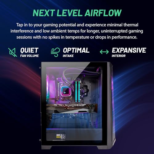 Image of Skytech Gaming Chronos Gaming PC, Ryzen 7 7700X 4.5 GHz, RTX 4070, 1TB NVME, 32GB DDR5 RAM RGB, 650W Gold PSU Wi-Fi, Win 11 Home, RGB-Keyboard and RGB-Mouse Included