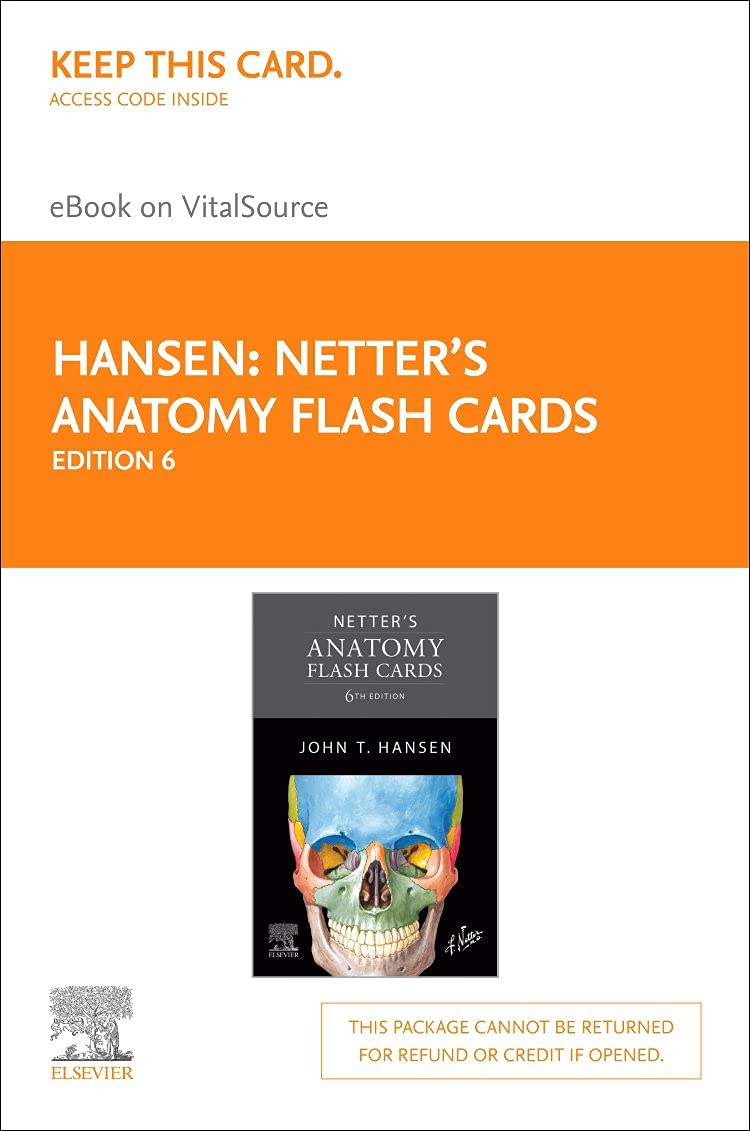 Netter's Anatomy Flash Cards Elsevier EBook on Vitalsource (Retail