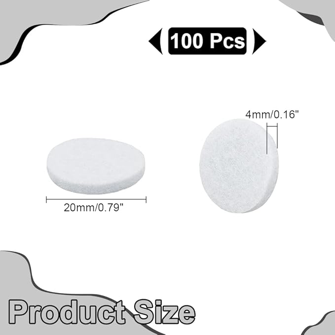 WADORN 100 Piezas Almohadillas Repuesto 20mm Difusor Aromas miniatura 3