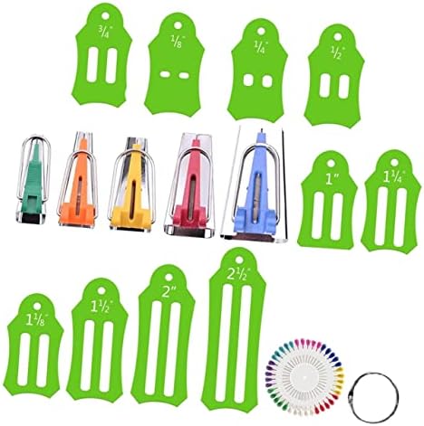 CORHAD 1 Set Pin Bag Jewelry Tools Quilting Sewing Machines Quilling Tool Fabric Bias Tape Tool Fabric Bias Tape Maker Bias Tape Folder Bias Tape Maker Tool Quilting Tool Kit Sewing Tool