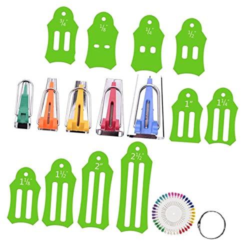 Corhad 1 Set Pin Bag Jewelry Tools Quilting Sewing Machines Quilling Tool Fabric Bias Tape Tool Fabric Bias Tape Maker Bias Tape Folder Bias Tape Maker Tool Quilting Tool Kit Sewing Tool #TOP5