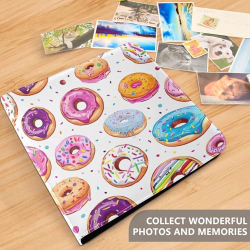 Álbum de fotos adhesivo DIY con anillas de 3 anillos para 40 páginas tamaño 8x10 miniatura 5