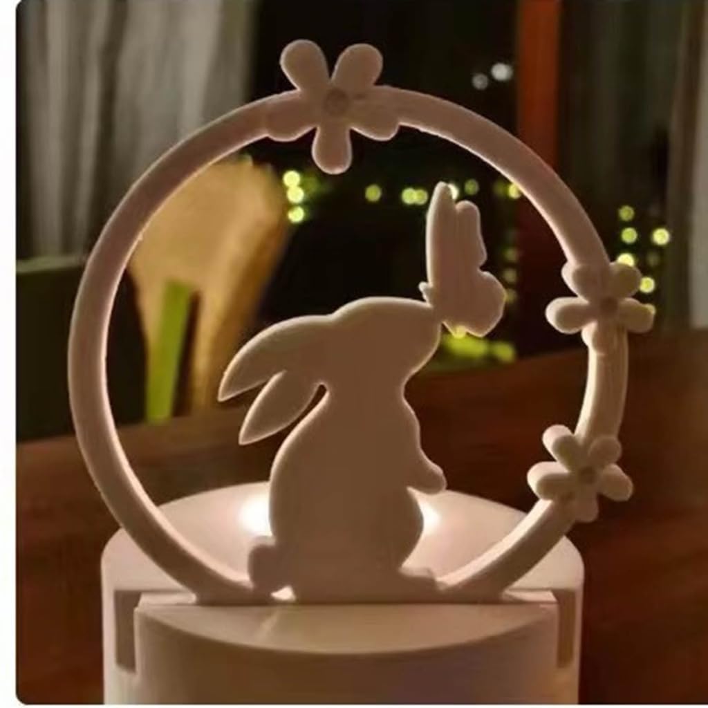 Moule Lapin De Pâques, Bougeoir En Silicone En Forme De