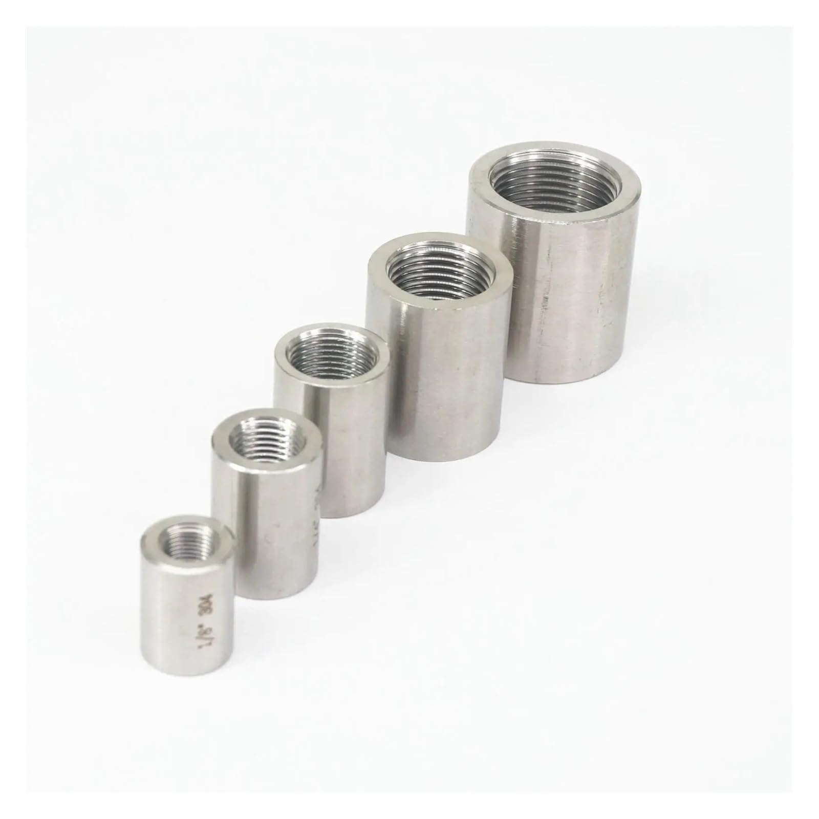 ICXLPMC 1pc 304 Stainless Steel Pipe Fittings 1/8" 1/4" 3/8" 1/2" 3/4" 1" M20*1.5mm Female Thread Adapters 30Mpa 4284 PSI(1/2") ICXLPMC