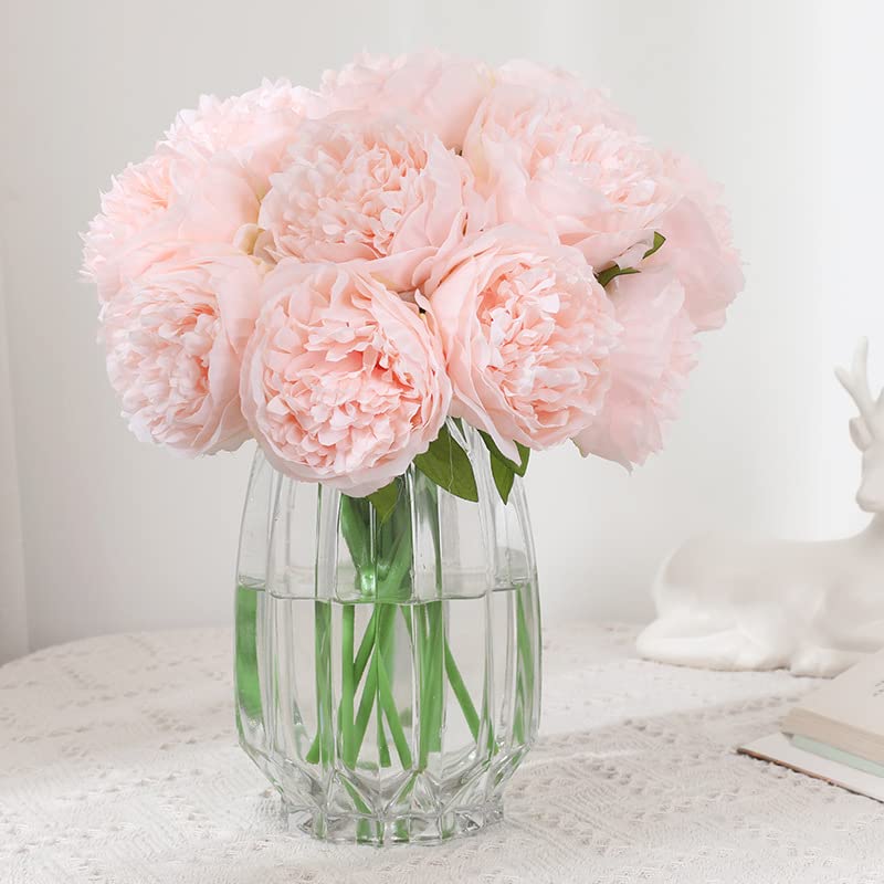Pivoines artificielles rose pour centre de table de mariage et décoration maison