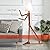 HROOME Cute Cool Floor Lamp for Living Room Bedroom Office Farmhouse - Corner Decorative Standing Reading Light Wood Swing Arm Design Gift for Kids/Boys/Girls Room, Dorm - Bulb Included (Walnut-M)