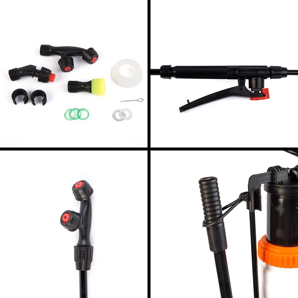 Mediawave Store - Nebulizzatore a Batteria a Spalla 16lt Pompa Diserbante con Spruzzino ST7008E1 Atomizzatore, Spruzzatore, a Zaino, per Vigneti, Orti, Piante e Disinfestazione Ambienti