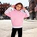 Voxikidio Size 6 7 Years Girls Clothes 2Pcs Fashion Outfits Hoodies Sweatshirt Striped Leggings Pants Set Fall Winter Clothing Set 2025 Pink (6 7