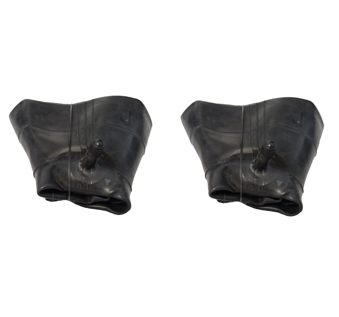 2x Schlauch 18x9.50-8 TR13 mit geradem Gummiventil Innenrohr 18x9.5-8 18 x 9.50-8 Reifenschlauch für Aufsitzmäher Quad Rasentraktor Traktor Rasenmäher