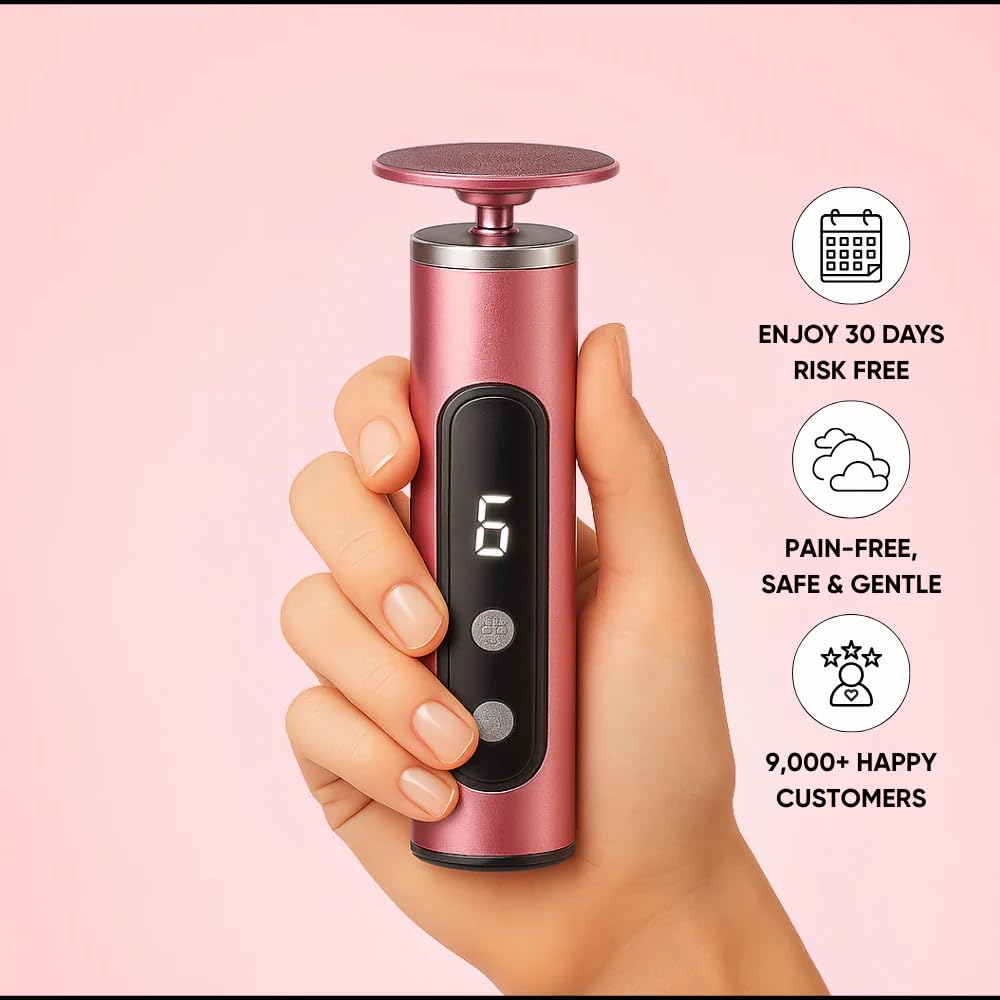 Limaor Electric Foot Callus Remover 2-in-1 Hornhautentferner USB-C Fußpflegegerät mit austauschbaren Fußfeilen, 6 Geschwindigkeiten