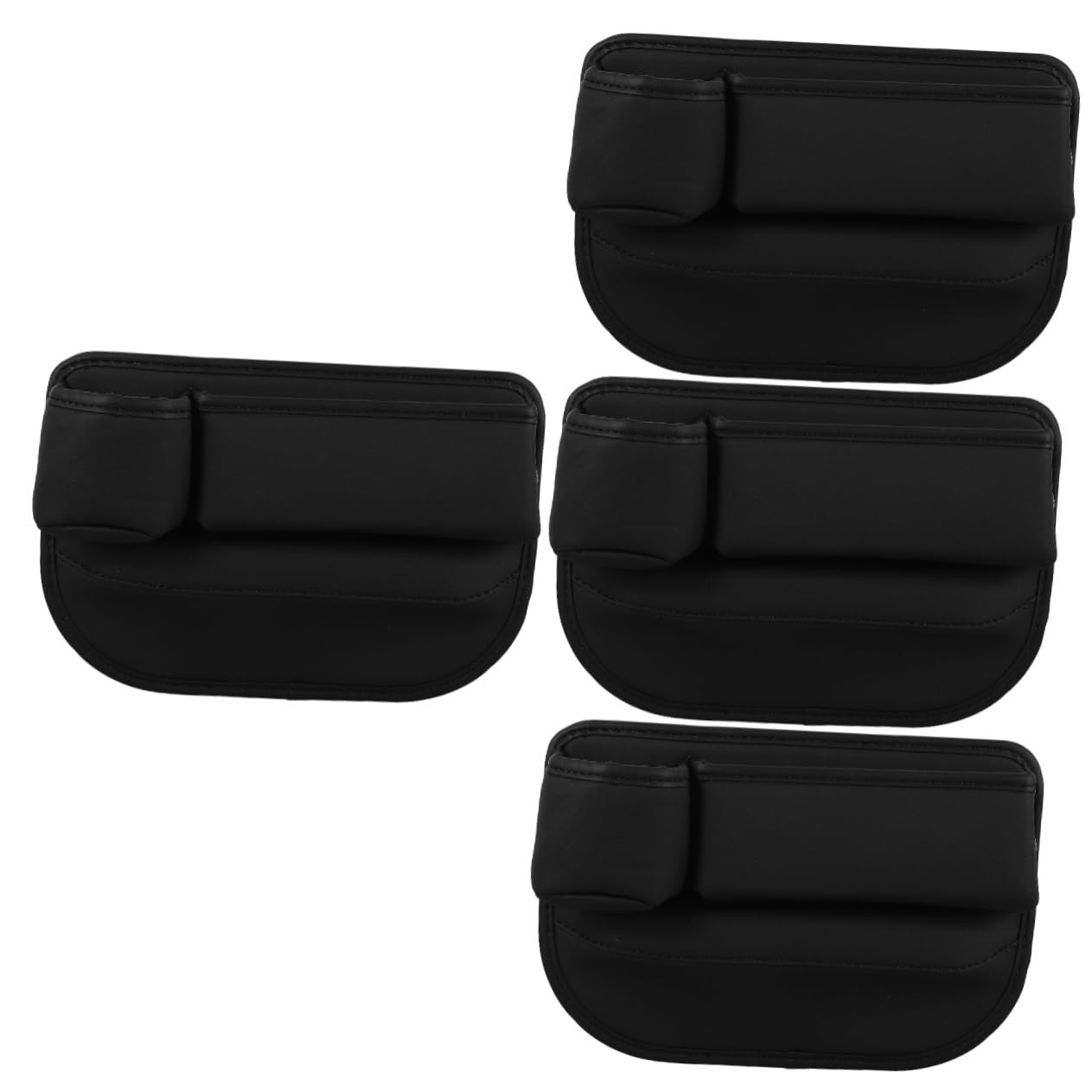 iplusmile 4piezas Organizador De Asiento De Coche Caja Multifuncional De Almacenamiento Para Espacio Entre Asientos Diseño Sintético Fácil Instalación y Mantenimiento Para Mantener