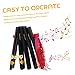 ERINGOGO 1Set Durable Handheld Clappers Traditional Percussion Instruments for Adults Black Lightweight Portable for Practice Performance