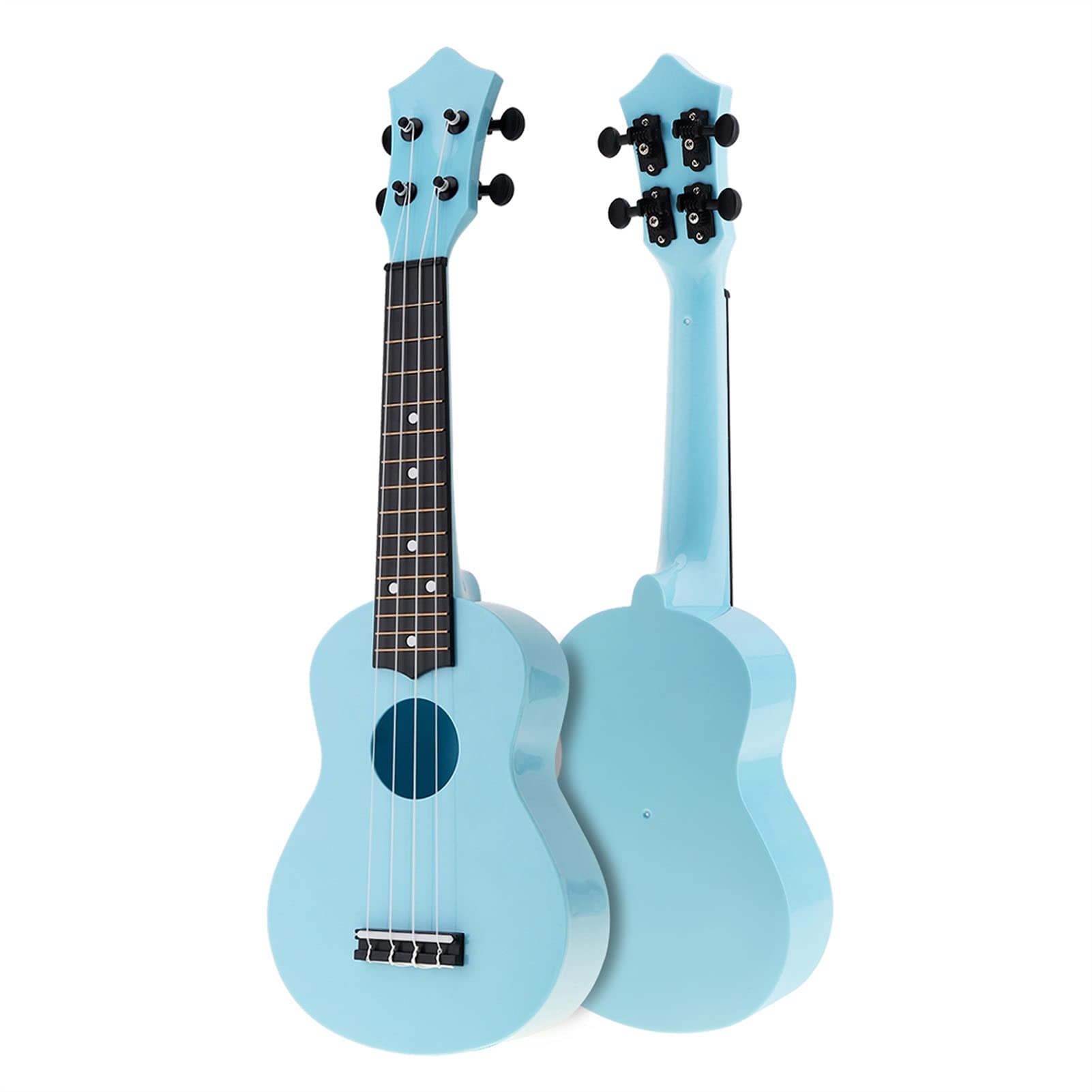 Ukulele koncertowe Początkujący Ukulele 21- calowy Sopran Ukulele Kolorowe Acoustic 4 Struny Hawaii Instrument Guitarowy Dla Dzieci I Muzyki Początkujący (Color : Blue)