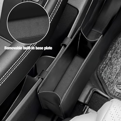 Organizador para puerta de coche con cubo de basura portátil y bolsillo para objetos pequeños 6