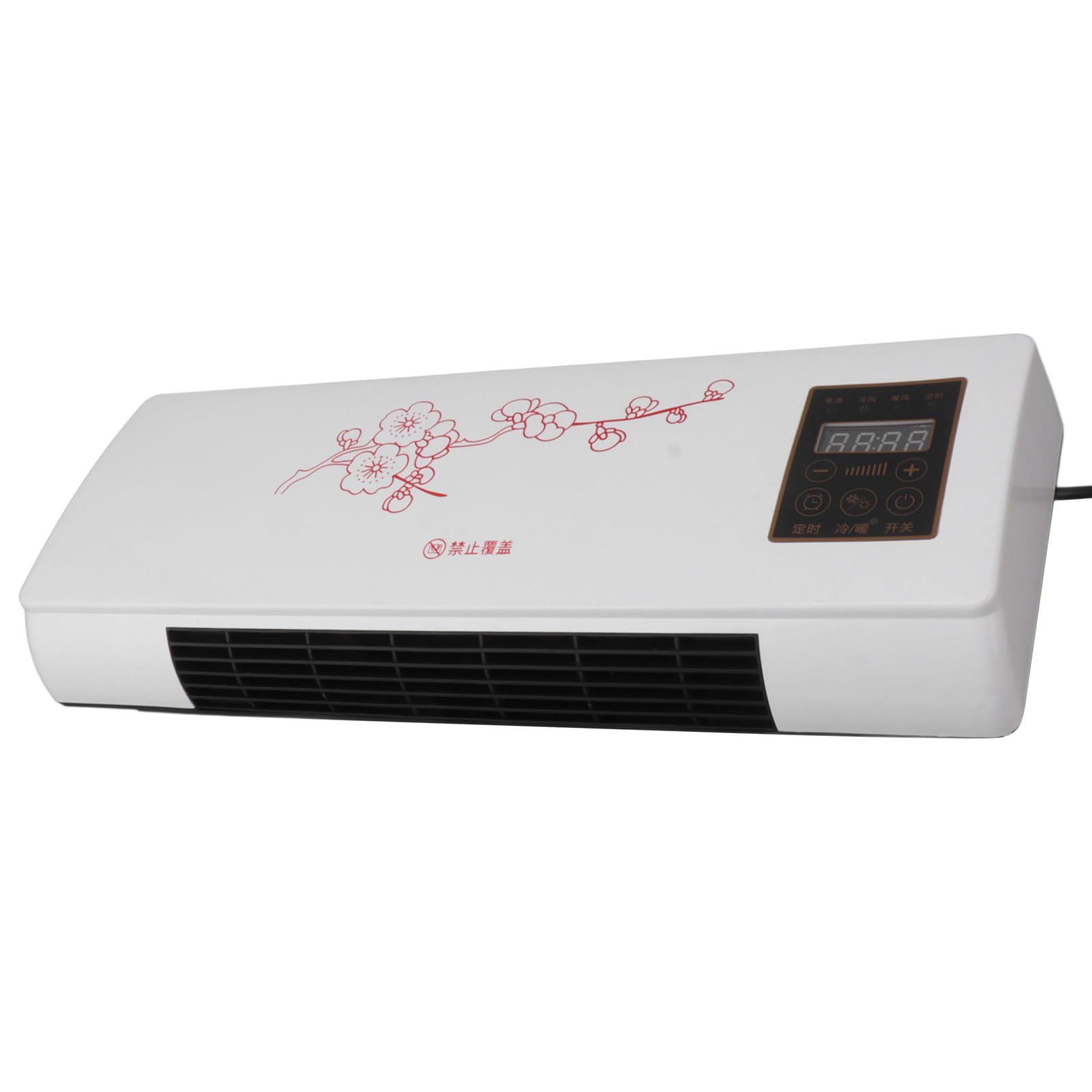 YUYTE Calentador de Aire Acondicionado, Versátil Enchufe de la UE 220 V Portátil de bajo Ruido Enfriador de Aire Montado en la Pared con Control Remoto para el Hogar Baño Dormitorio