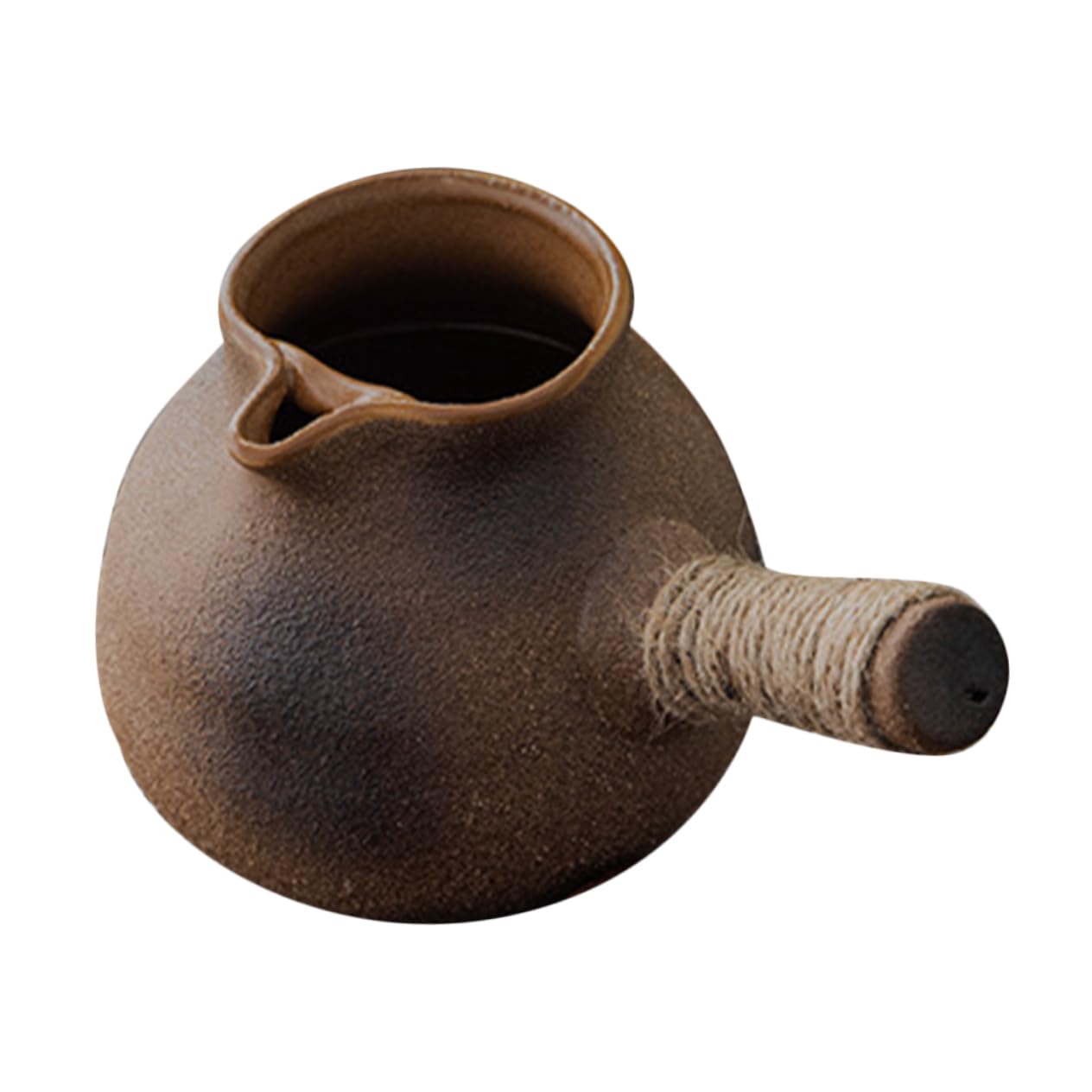 NAMOARLY Stovetop Tea Pot Whistle Large Capacity Tea Kettle for Camping Clay Serving Pot Retro Teakettle for Kitchen