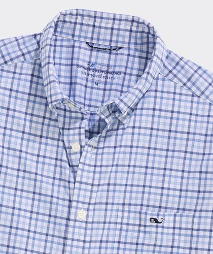 vineyard vines Men's Forepeak Tattersall Featherweight Performance Shirt2