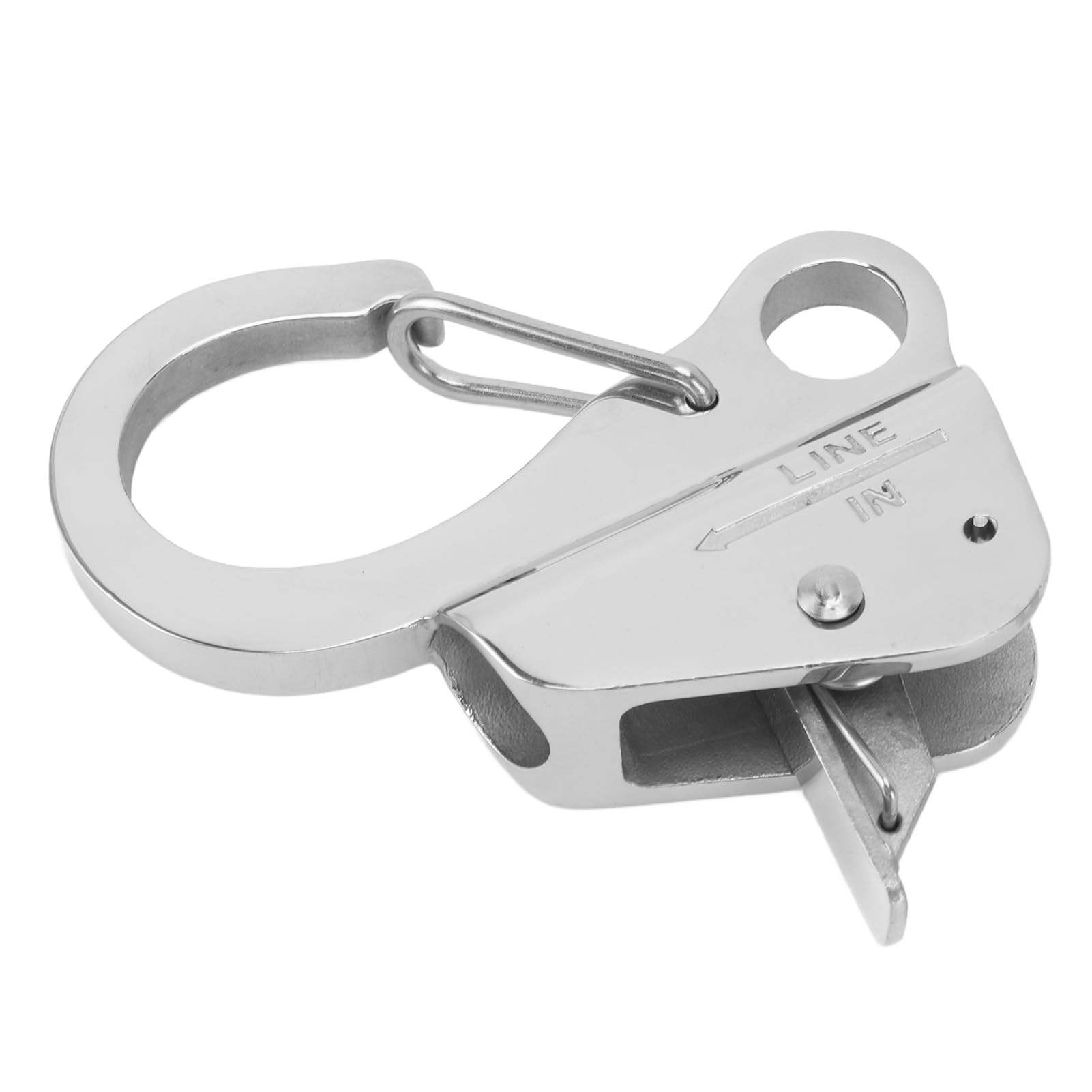 Jiawu Gancio per Ancora per Barca in Acciaio Inossidabile 316 con Apertura da 3/8 a 5/8 Pollici, Clip di Ancoraggio a Sgancio Rapido per Corda per Barca, Hardware Durevole Antiruggine Lucidato a