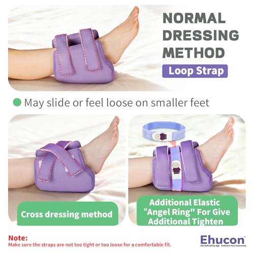 Image of 3D Heel Protectors for Pressure Sores,Ankle Elevation Pillow Foot Support Cushion for Bed Sores,Heel Cushions for Heel Pain Relief