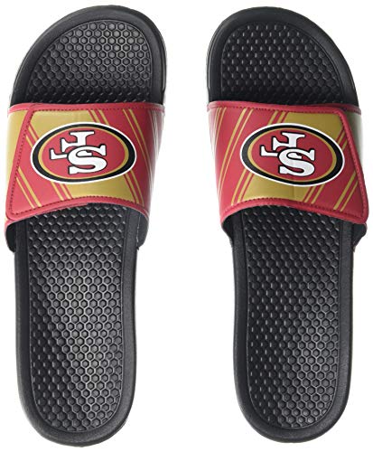 Image of FOCO mens NFL Team Logo Legacy Sport Slide Sandals