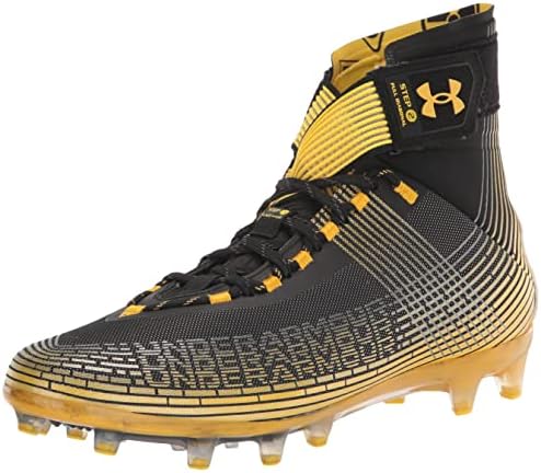Under Armour Men's Highlight Mc Football Shoe, Black (003)/Steeltown Gold, 12