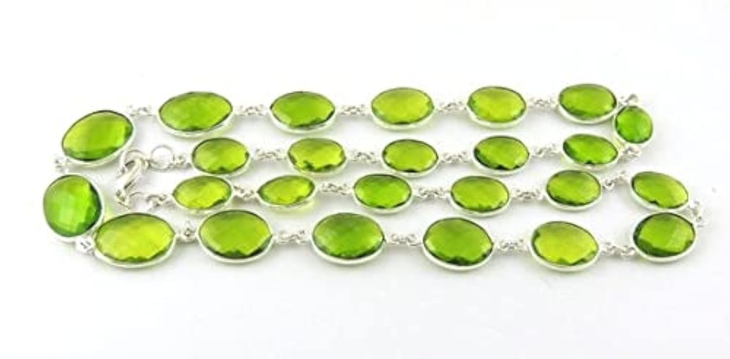 Collier en péridot hydro vert et argent pour sublimer vos tenues d'été au quotidien