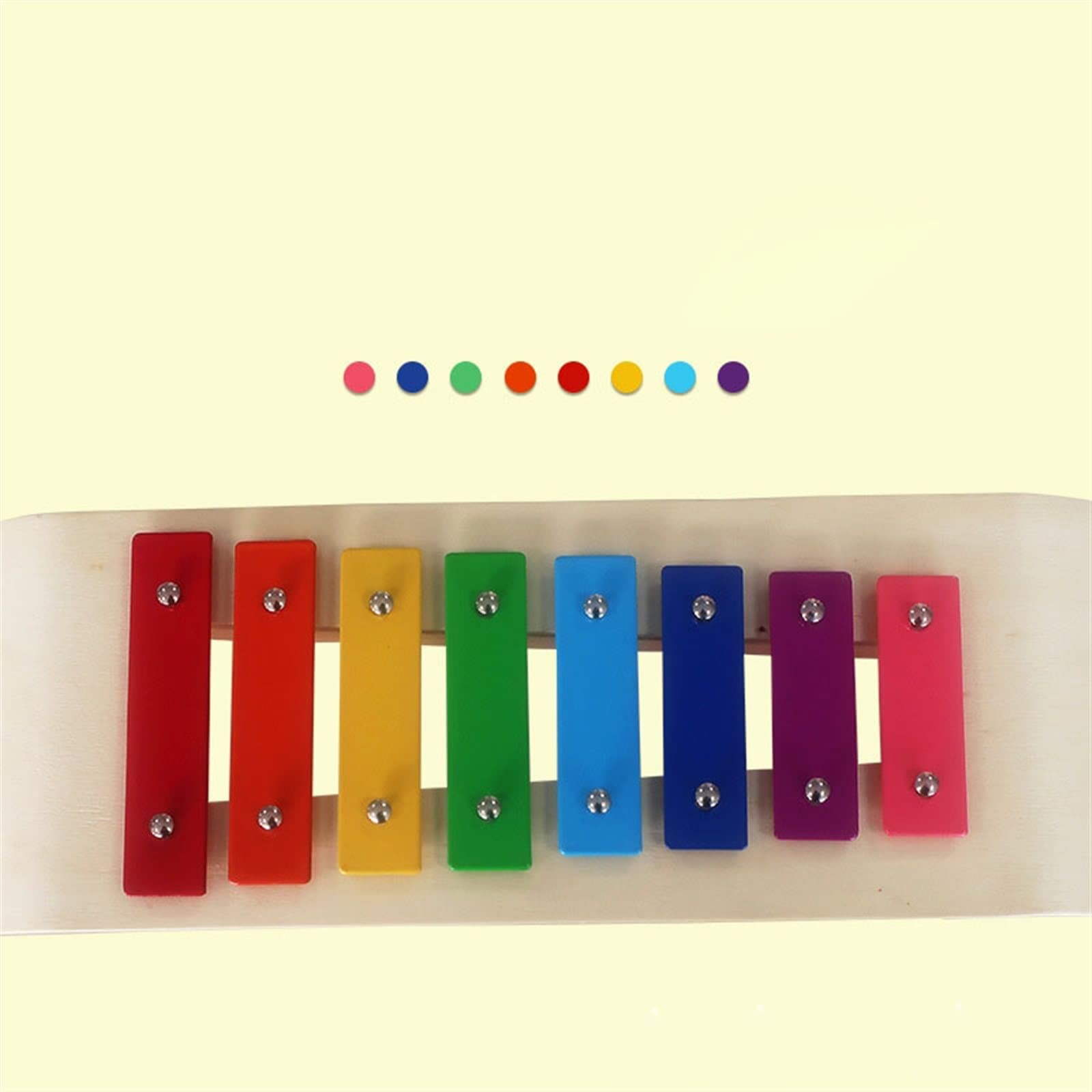 Percussão Musical Strumento A Percussione Per Pianoforte Con Piastra In Alluminio A 8 Toni, Pezzo Colorato, Strumenti Didattici Per Principianti A Otto Toni Che Bussano A Mano Xilofoni