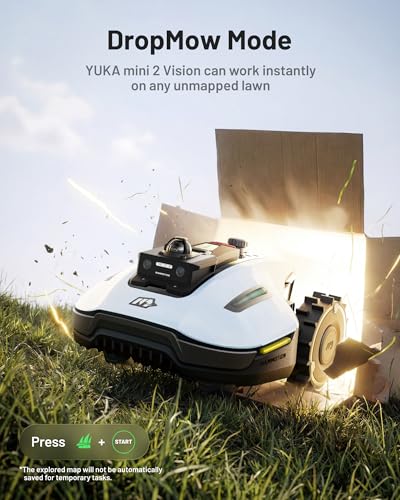 Image of (2026 Upgrade) Mammotion YUKA mini 2 1000H Robotic Lawn Mower Reception 0.25 Acre, 360 LiDAR + AI Vision, 45% Slope, DropMow, Smart Battery Management,Cutting Heights 2.0 inch-3.5 inch