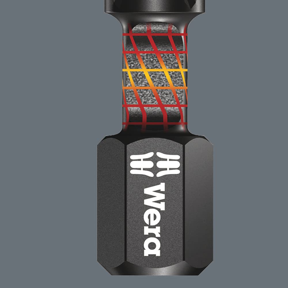 840/4 Impaktor Bit Hex-Plus 4 mm x 50 mm zgrzebny