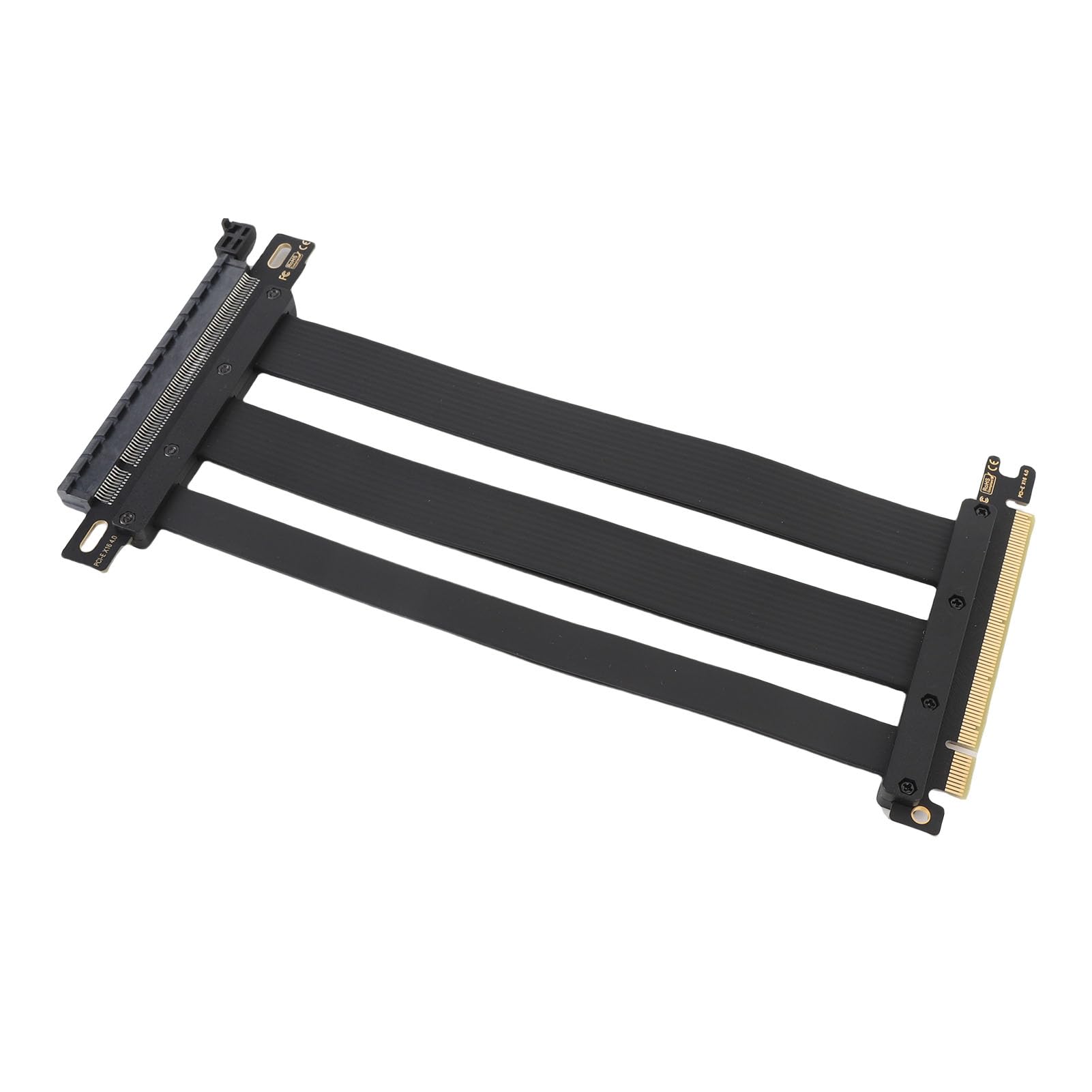 Szybki Kabel Riser PCIE 4.0 X16 o Zwiększonej Wytrzymałości dla Portu rozszerzeń GPU, Pasujący do RTX 4090 (ti) i Aplikacji AI, 1 szt. (25cm)