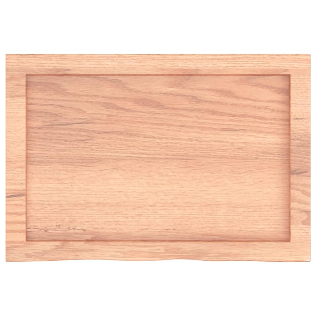 Plateau de table en chêne massif - 60 x 40 x 2-4 cm - Plateau de