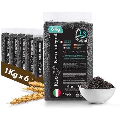 Riz Noir Italien Complet &ndash; 6 kg (6 x 1