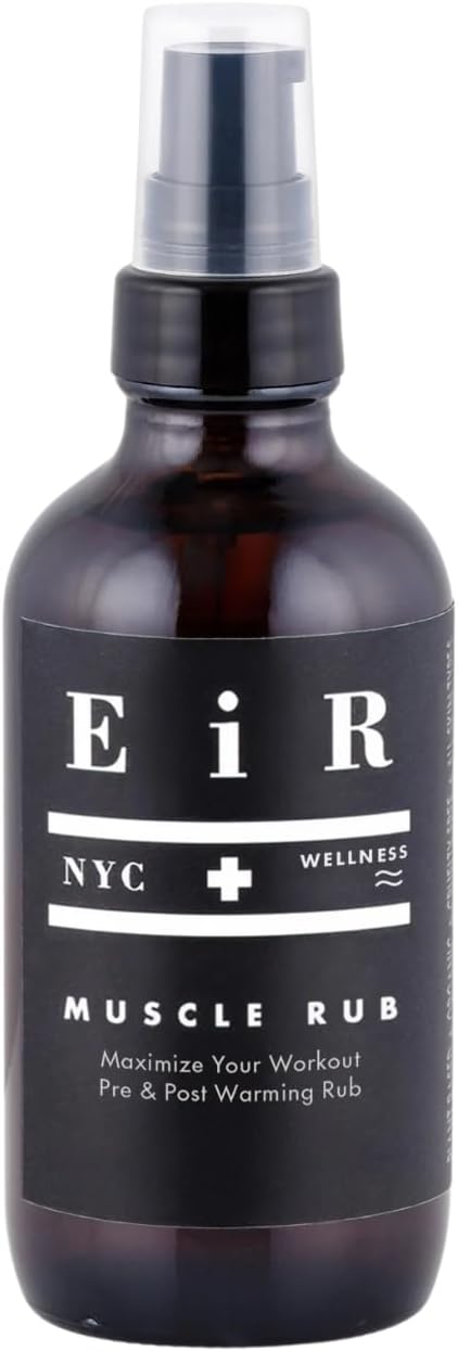 EiR NYC Muscle Rub | Pre and Post Workout Massage Oil | Soothes, Prevents or Reduces Inflammation and Soreness | Natural Ingredients, Arnica, Ginger, Calendula and Turmeric